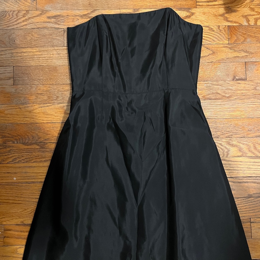 Elegant Vintage Kathlin Argiro Atelier Strapless Little Black Dress
